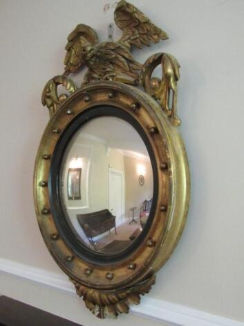 A Regency giltwood wall mirror