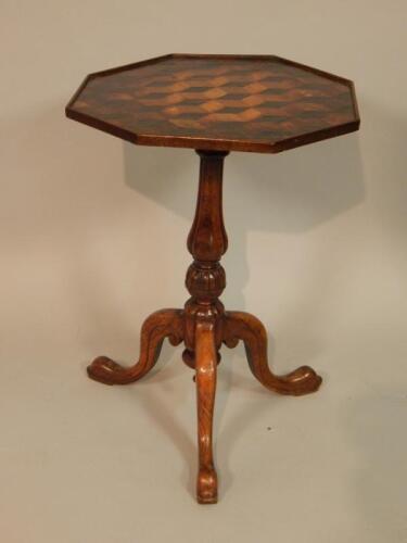 A rosewood occasional table