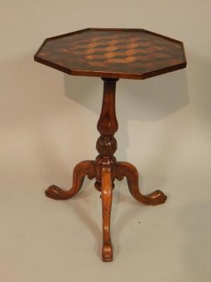 A rosewood occasional table