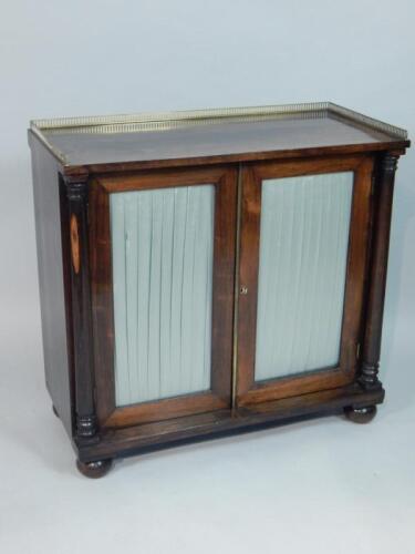 A George IV rosewood side cabinet