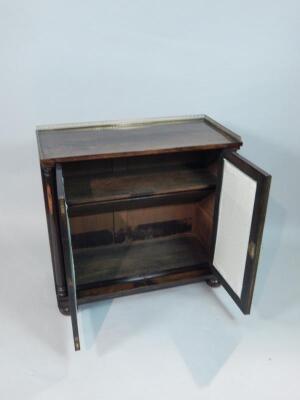 A George IV rosewood side cabinet - 2