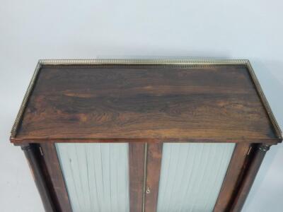 A George IV rosewood side cabinet - 3