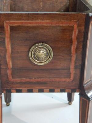 A 19thC Dutch mahogany and marquetry jardiniere - 2