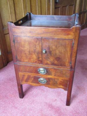 A George III mahogany night commode