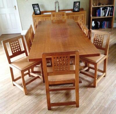 A Robert Thompson of Kilburn Mouseman dining suite