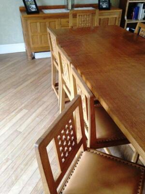 A Robert Thompson of Kilburn Mouseman dining suite - 2