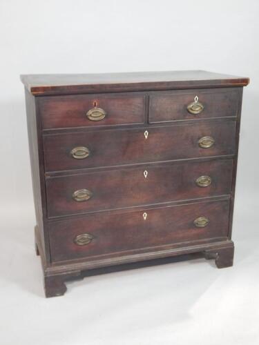 A late George III mahogany chest