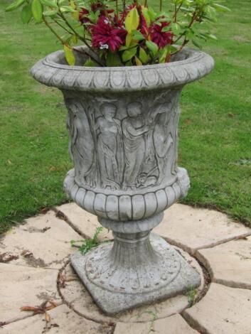 A modern Neo Classical garden planter