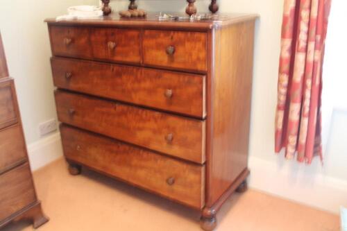 A Victorian mahogany chest