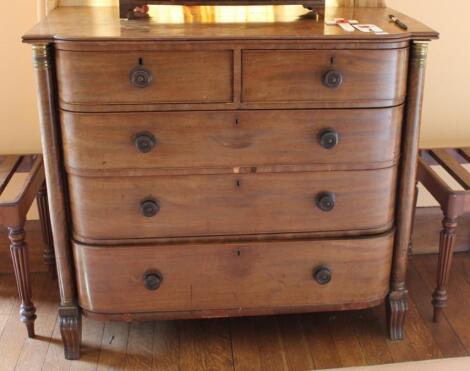 An early Victorian mahogany Scottish chest