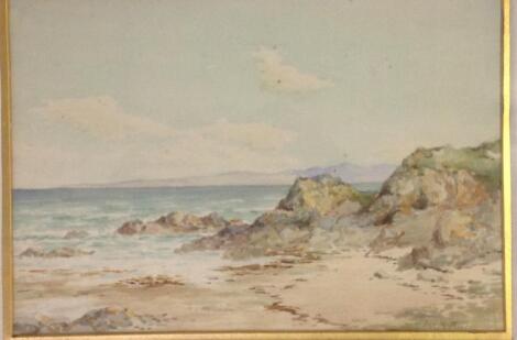 Ian McNicol (Scottish fl.1928-1938). A rocky shoreline