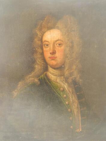 18thC British School. Portrait of a military gentleman