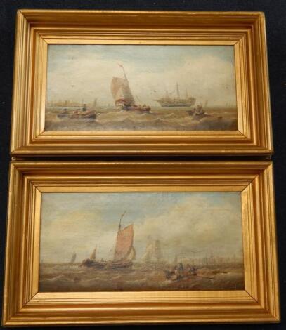 William Gallow (1812-1908). Service boats and ships in choppy waters