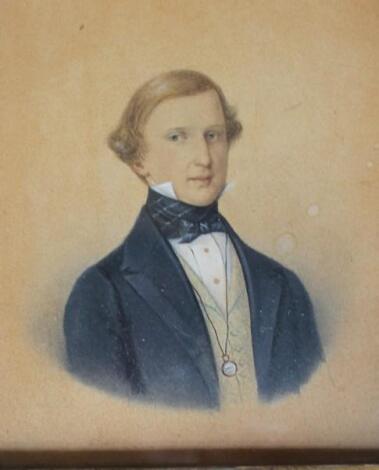 19thC British School. Portrait of a gentleman