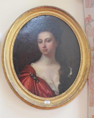 18th/19thC British School. Head and shoulders portrait of a lady