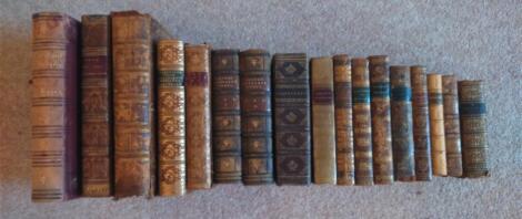 A mixed lot of leather bindings (22).