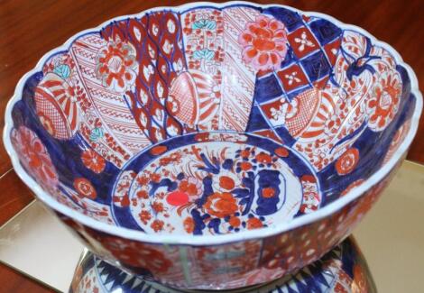 A Japanese Imari punchbowl