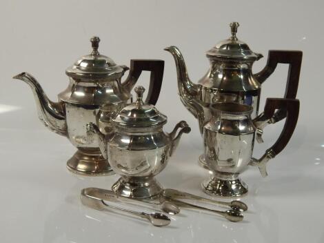 An EPNS four piece tea and coffee service