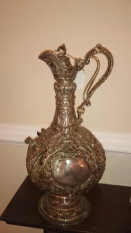 A Victorian silver ewer