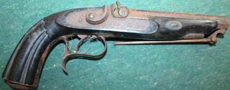 A 19thC sidelock pistol