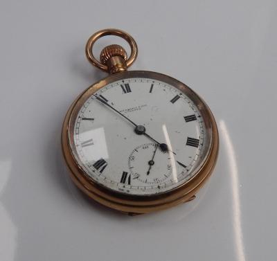 A gold plated pocket watch