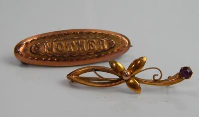 Two brooches