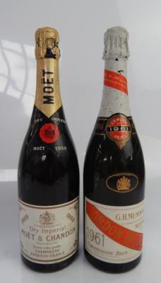 A bottle of Moet and Chandon champagne 1959