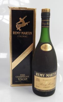 A bottle of Remy Martin French Brandy