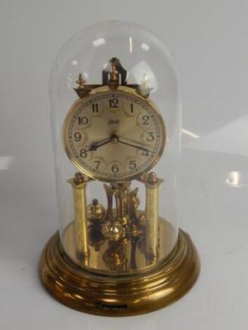 A Schatz brass 400 day clock