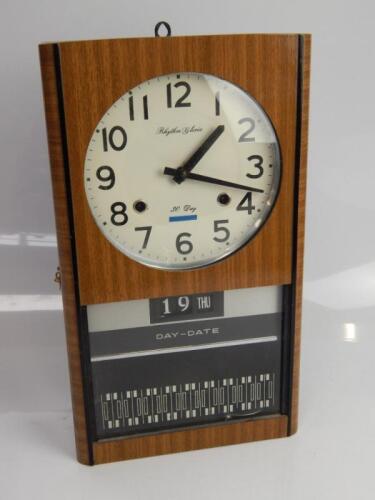 A 1960s Rhythm Gloria 30 day wall clock