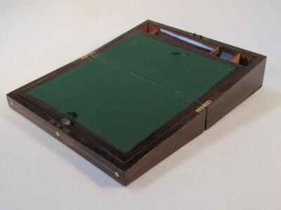 A 19thC rosewood cased writing slope - 2