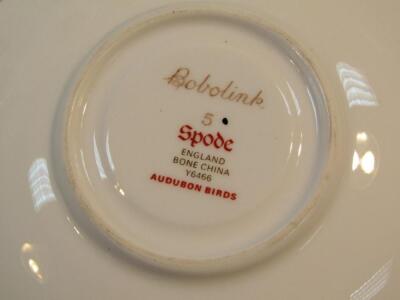 A Spode bone china Audubon Birds pattern and other part tea service - 3