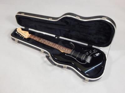 An American Fender Stratocaster electric guitar