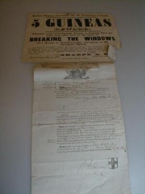 A 19th Century Lincolnshire search warrant dated 1853