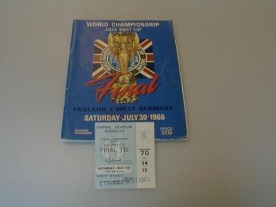 Football: A 1966 World Cup Final Ticket