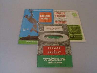 Football Programmes: 1962 England v Uruguay