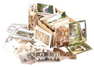 Various early 20thC and later postcards