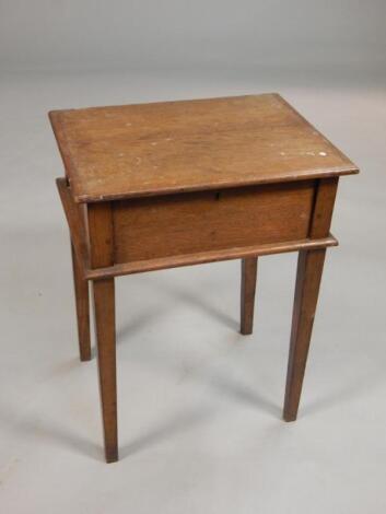 A 19thC small oak chest