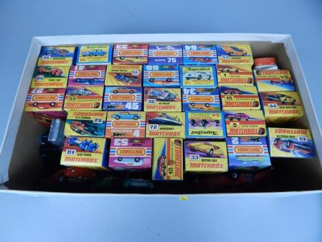 A quantity of Lesney Matchbox vehicles