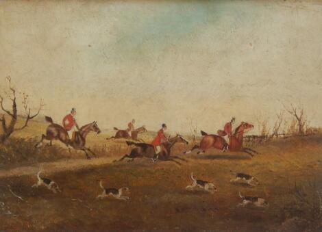 19th Century British School. Hunting scene