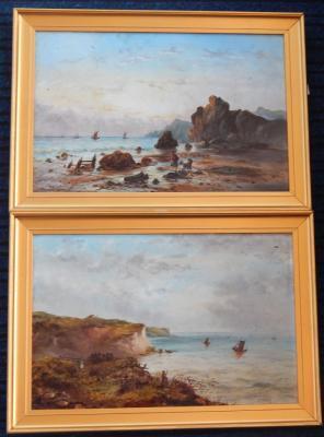 19th Century British School. Coastal scenes