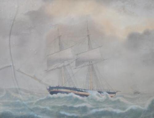 Jacob Peterson (19thC). The Beig Margaret on her passage from Campobello - James Romley Commander