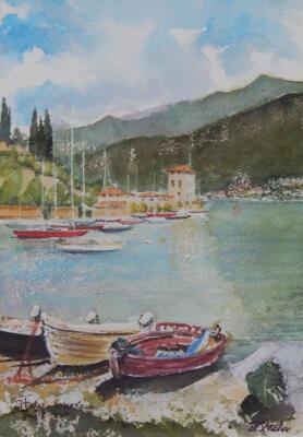 Peter Slaski (20th Century). Italy - Lake Como - Verona - 3