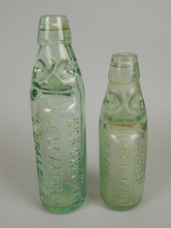 Two late 19thC/early 20thC Lincolnshire related bottles