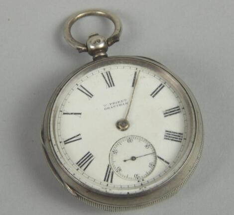 A Victorian silver pocket watch