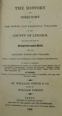 Parson (William ed). The History and Directory of the Towns and Principle Villages in the County of