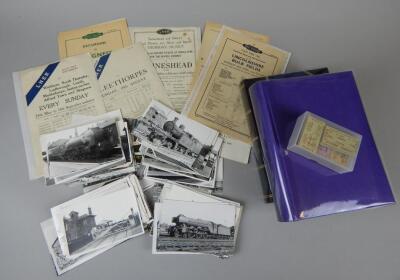 Railwayana. A collection of ephemeral relating to Lincolnshire railways