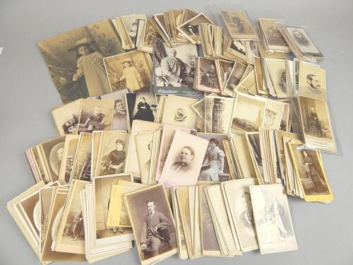 Photography. A quantity of studio photographs and carte de visite by Lincolnshire photographers (c.