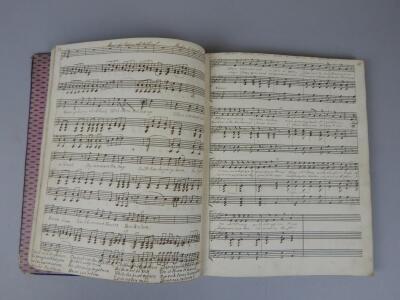 A ms. organ music book