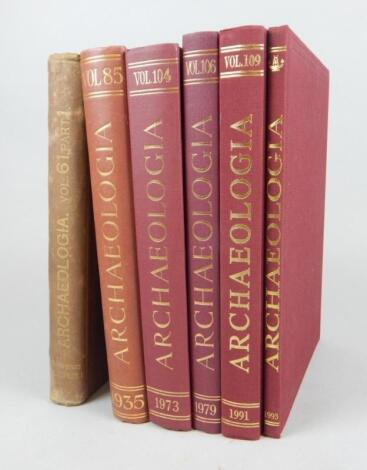 Six volumes of Archaeologia